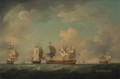 Charles Brooking La captura del marqués de Antin y la batalla naval de Louis Erasme